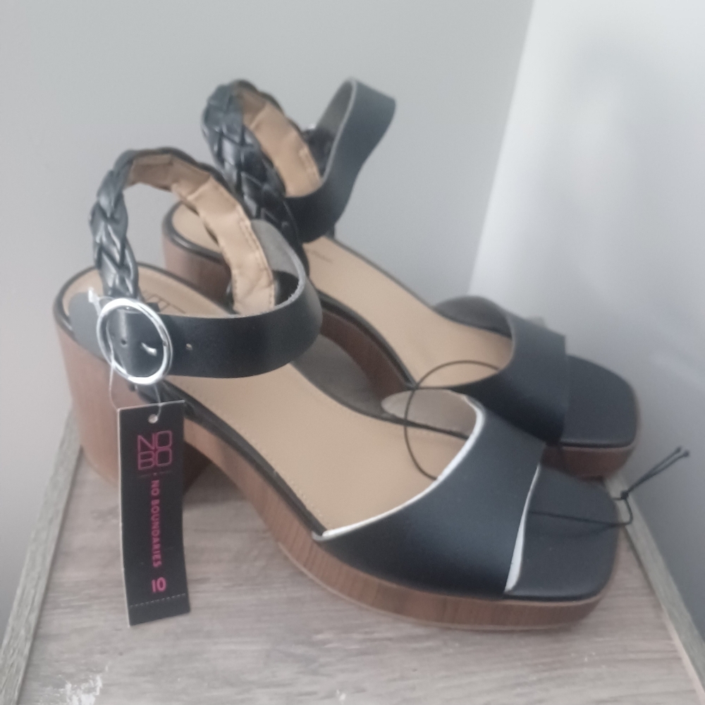 NOBO block Heel Sandals sz 10